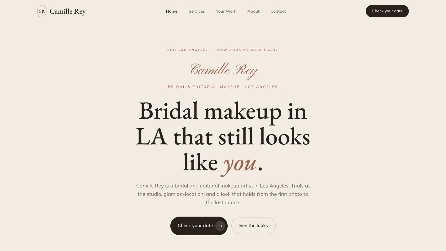The Template Five website design